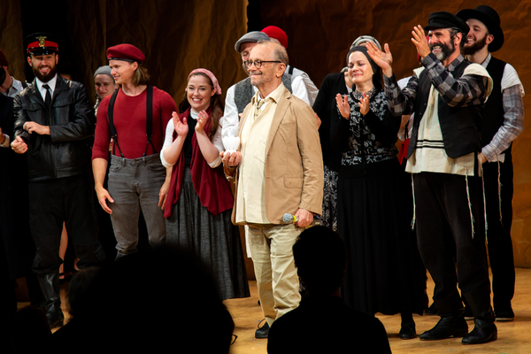 Joel Grey and the cast of FIDDLER ON THE ROOF Photo