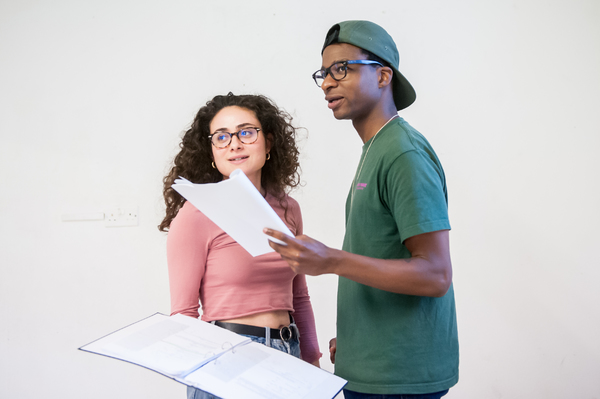 Photo Flash: In Rehearsal with Yasmin Paige and Simon Manyonda for ACTUALLY 