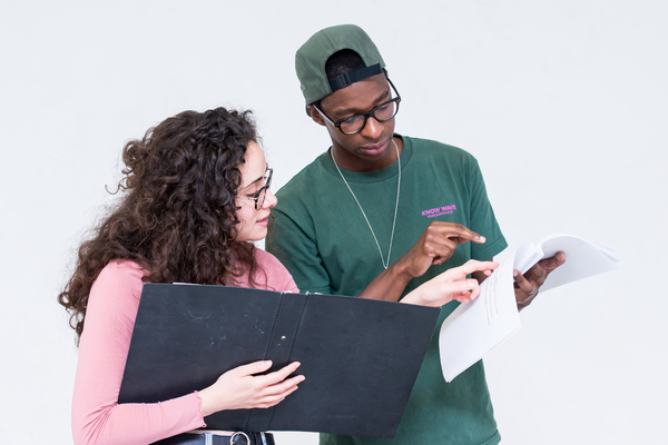 Photo Flash: In Rehearsal with Yasmin Paige and Simon Manyonda for ACTUALLY Image