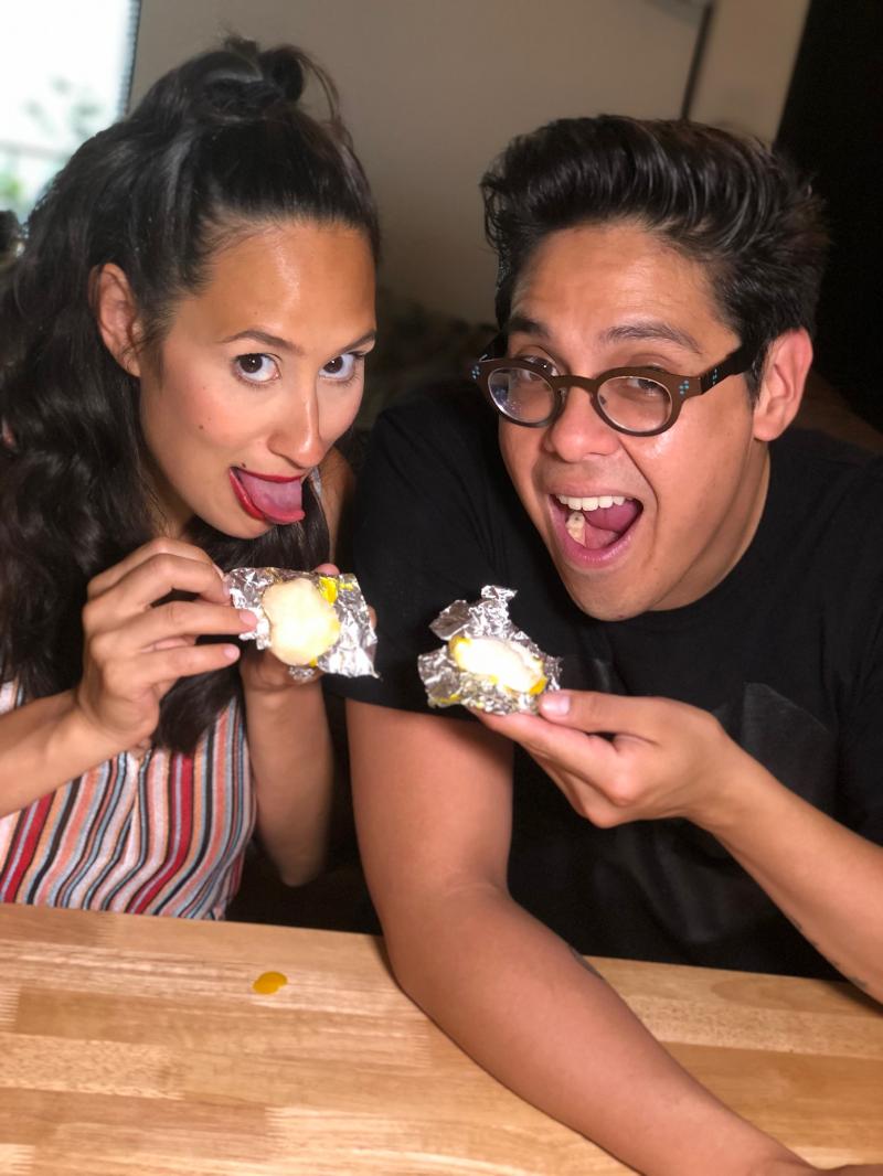 Backstage Bite with Katie Lynch: George Salazar Chills Out with Mochi! 