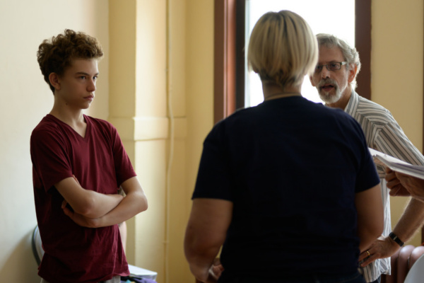 Coltrane Gilman (Boy) and Michael Gnat* (Anton) working with Janet Bentley (Director) Photo