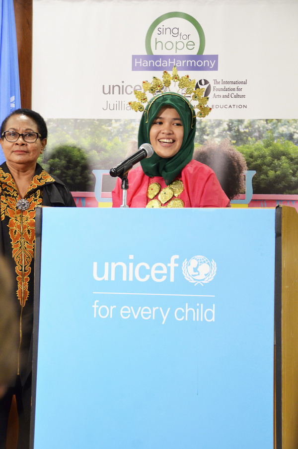 Photo Flash: UNICEF, Sing For Hope HandaHarmony, & Juilliard Bring Youth & Arts Into Global Development Image