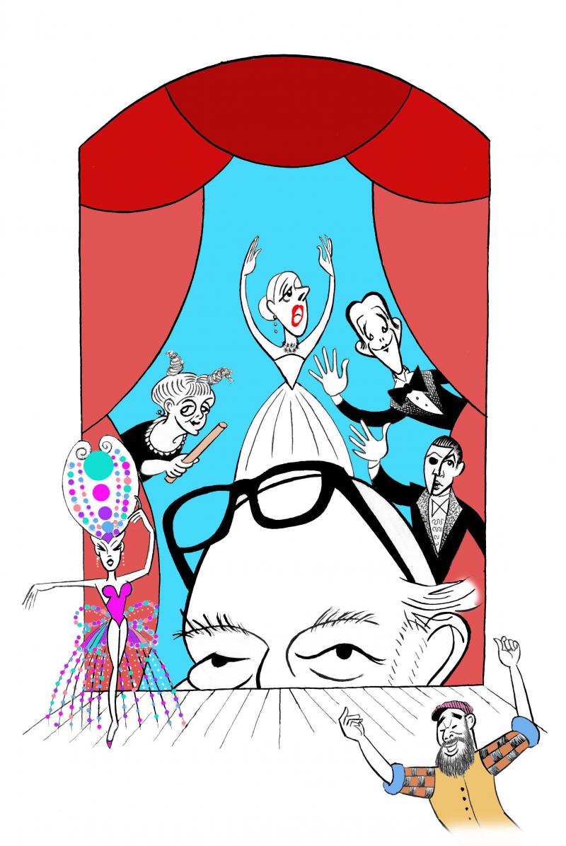 BWW Exclusive: Ken Fallin Draws the Stage - Remembering Hal Prince Image