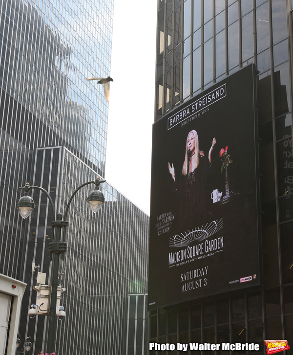 Barbra Streisand Theatre Marquee for her August 3, 2019 Concert at Madison Square Gar Photo