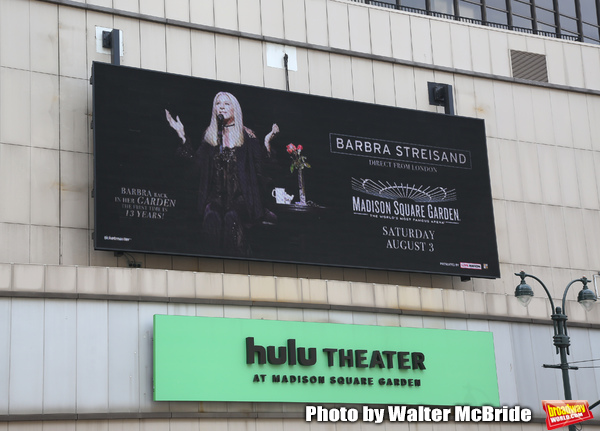 Barbra Streisand Theatre Marquee for her August 3, 2019 Concert at Madison Square Gar Photo