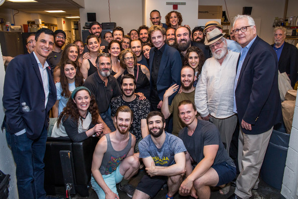 The Cast with Barry Manilow Photo