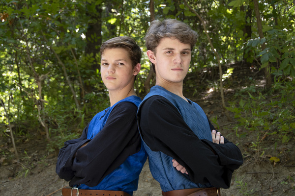 Corbin Ross and Ian Lawson as Young Lancelot and Sir Lancelot    photo by Jason Johns Photo