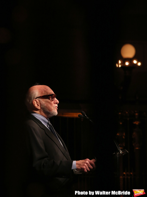Hal Prince on stage at the  2017 Dramatists Guild Foundation Gala presentation at Got Photo