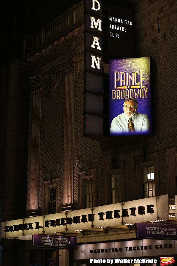 Theatre Marquee for Broadway Opening Night performance of 'The Prince of Broadway' at Photo