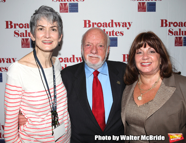 Nina Lannan & Hal Prince & Charlotte St. Martin attending the 'Broadway Salutes' hono Photo