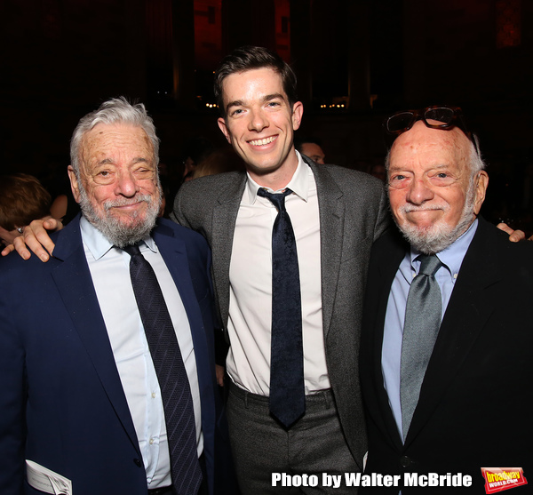 Stephen Sondheim, John Mulaney and Hal Prince attend 2017 Dramatists Guild Foundation Photo