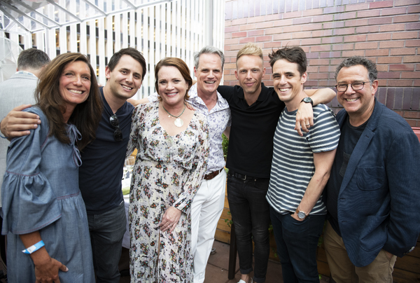 Stacey Mindich, Benj Pasek, Jennifer Laura Thompson, Michael Park, Justin Paul, Steve Photo