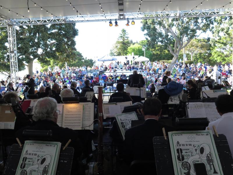 Review:  DANCE IN AMERICA - A MUSICAL AND DANCE TRIBUTE TO AMERICAN COMPOSERS - MARINA CONCERT at Burton Chase Park Image