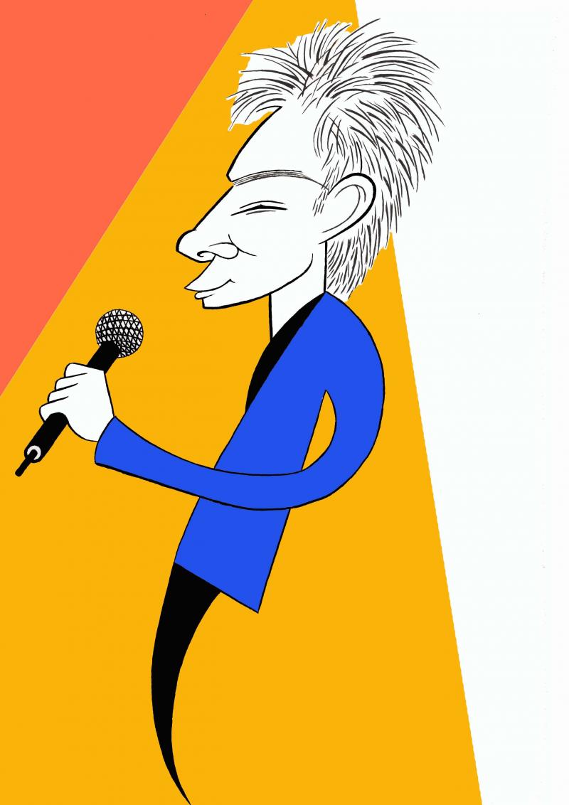 BWW Exclusive: Ken Fallin Draws the Stage - Barry Manilow Image