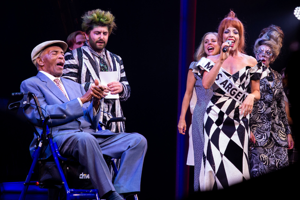 Photo Coverage: 'Day-O' Songwriter Lord Burgess' Celebrates His 95th Birthday At BEETLEJUICE! Image