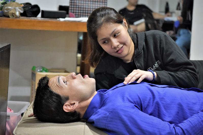 Photos: Randy Villarama, Jill Pena Rehearse DANCING LESSONS; Show Opens Tom., Aug. 16! Image