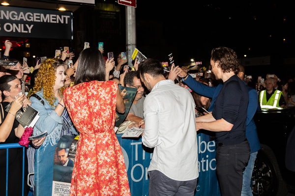 Photo Coverage: Tom Hiddleston, Zawe Ashton and Charlie Cox Meet Fans After First Preview of BETRAYAL! Image