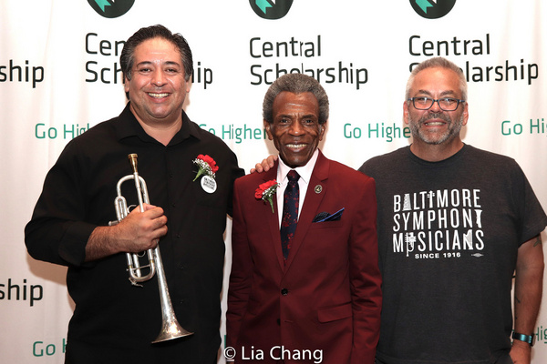 Andre De Shields with Baltimore Symphony musicians Rene Shapiro and Michael Lisicky Photo