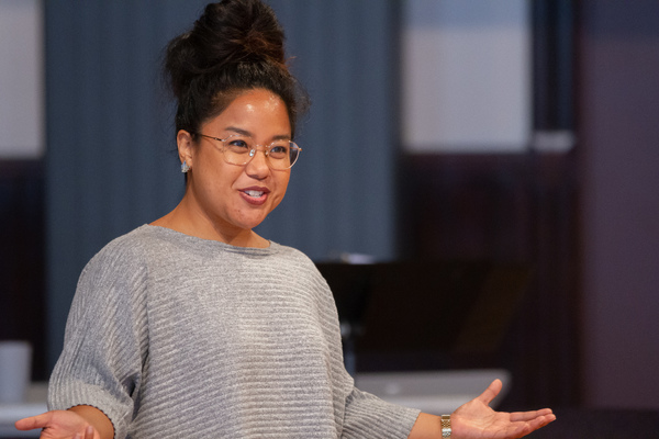 Photo Flash: In Rehearsal with Steppenwolf's THE GREAT LEAP Image