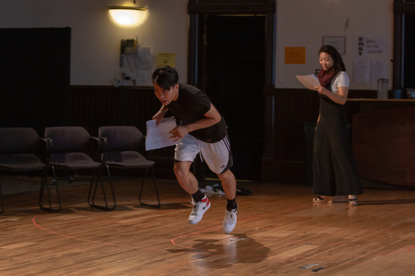 Photo Flash: In Rehearsal with Steppenwolf's THE GREAT LEAP Image