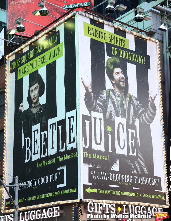 Photo Coverage: BEETLEJUICE Haunts Times Square With New Billboard Image