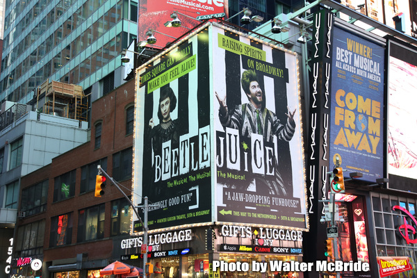 Photo Coverage: BEETLEJUICE Haunts Times Square With New Billboard Image