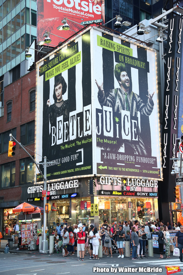 Photo Coverage: BEETLEJUICE Haunts Times Square With New Billboard Image