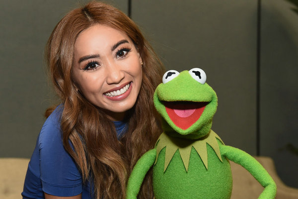 Brenda Song and Kermit the Frog Photo