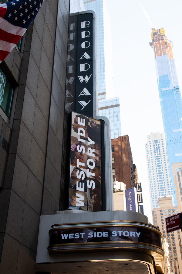 Photo Coverage: WEST SIDE STORY Marquee Goes Live on Broadway Image