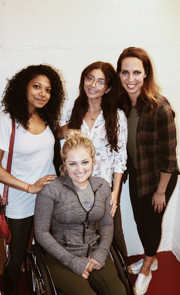 Rebecca Naomi Jones, Sarah Hyland, Mallory Portnoy and Ali Stroker Photo