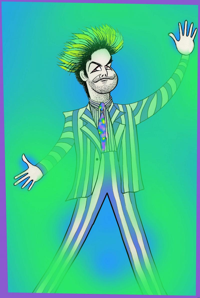 BWW Exclusive: Ken Fallin Draws the Stage - Alex Brightman as BEETLEJUICE Image