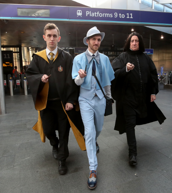 Photo Flash: HARRY POTTER AND THE CURSED CHILD Celebrates The Annual Hogwarts Express Countdown At King's Cross Image