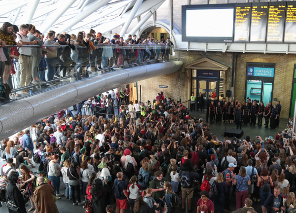 Photo Flash: HARRY POTTER AND THE CURSED CHILD Celebrates The Annual Hogwarts Express Countdown At King's Cross Image