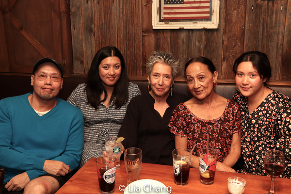 Han Ong, Esther Woo, Jessica Hagedorn, Ching Valdes-Aran and Paloma Woo. Photo