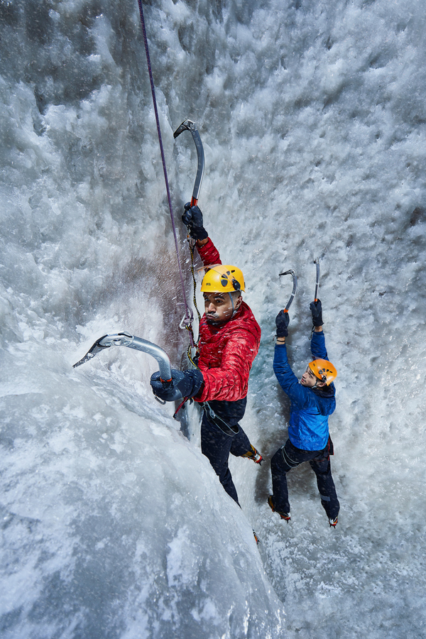 Photo Flash: Actors Prep for TOUCHING THE VOID 