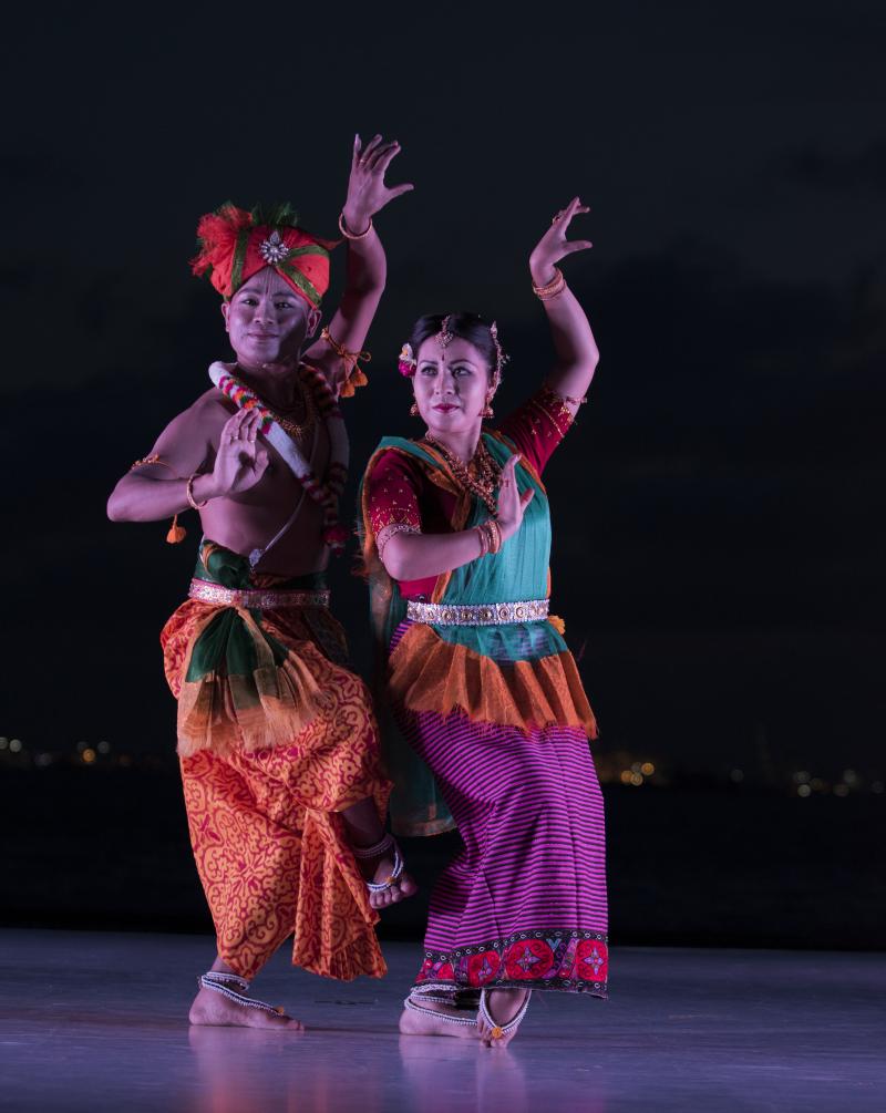 India's Independence Celebrates With Lady Liberty At Sunset For Battery Dance Festival Image