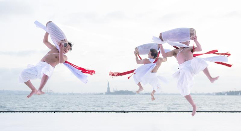 India's Independence Celebrates With Lady Liberty At Sunset For Battery Dance Festival 