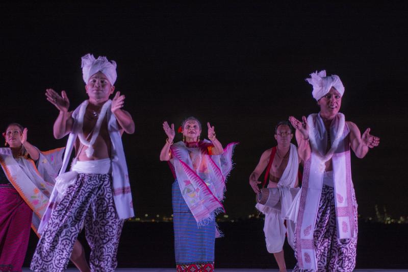 India's Independence Celebrates With Lady Liberty At Sunset For Battery Dance Festival Image
