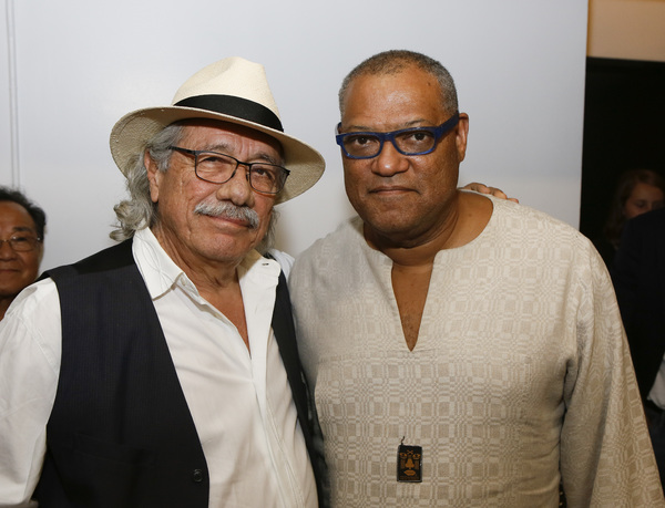 Edward James Olmos and Laurence Fishburne Photo