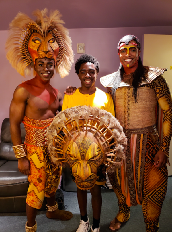 Caleb McLaughlin with L. Steven Taylor and Bradley Gibson Photo