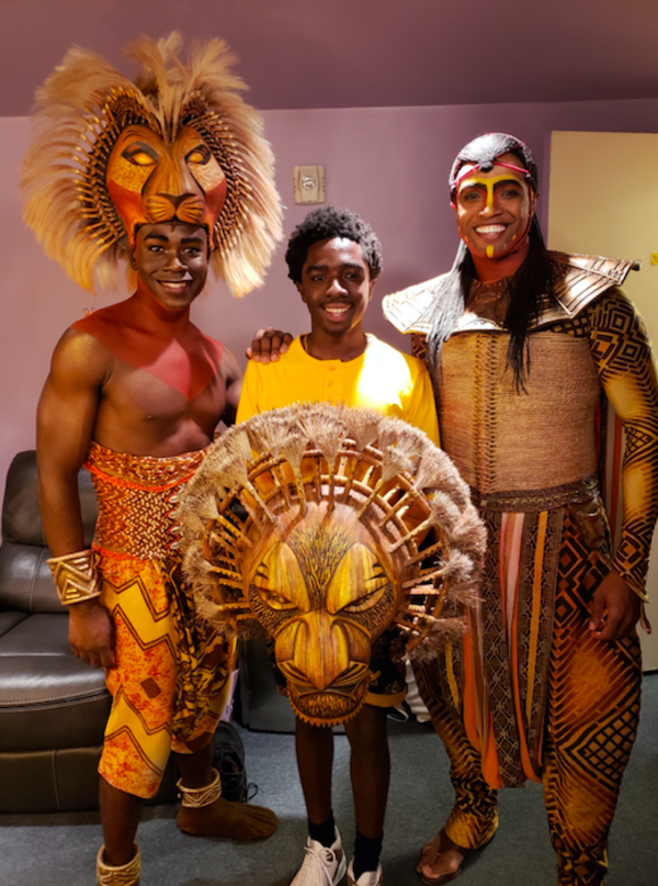 Photo: STRANGER THINGS Star and Former 'Young Simba' Caleb McLaughlin Visits THE LION KING Image