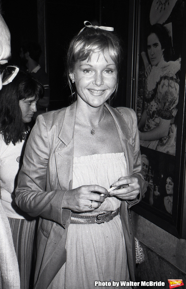 Carol Lynley attends a performance of â€�"The Little Foxesâ€ at the Martin Be Photo