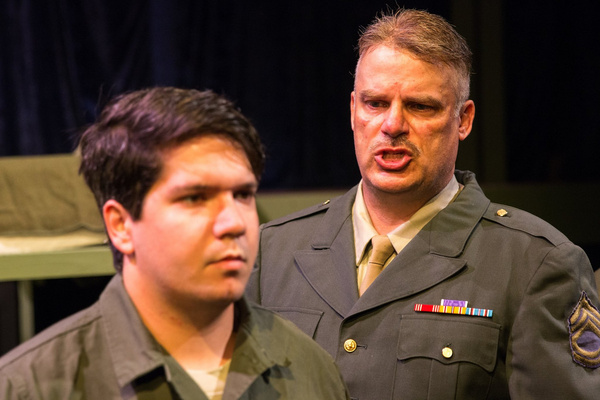 Aaron Mohs-Hale (Carney) And John Munn (Sgt. Toomey) Photo