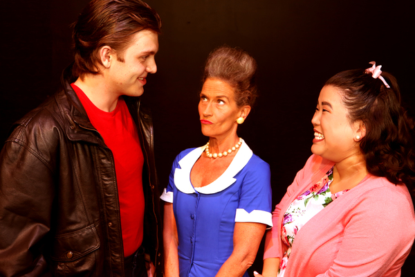 Caleb Miofsky as Cry-Baby Walker, Margeau Steinau as Mrs. Vernon-Williams, and Grace  Photo