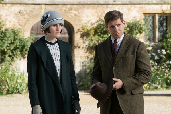 Michelle Dockery as Lady Mary Talbot, Allen Leech as Tom Branson  Photo