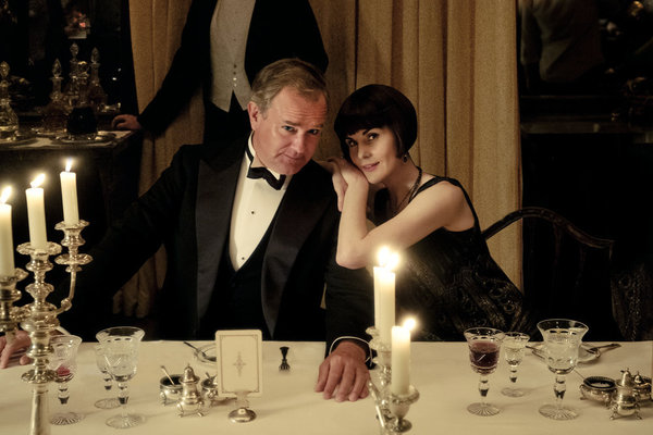 Hugh Bonneville as Robert Crawley, Michelle Dockery as Lady Mary Talbot  Photo