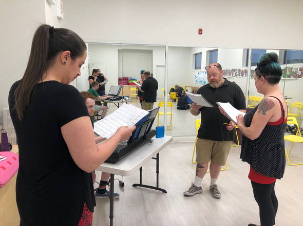 Photo Flash: Rehearsals Underway For Cowardly Scarecrow's CABARET Opening In October 