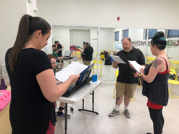 Photo Flash: Rehearsals Underway For Cowardly Scarecrow's CABARET Opening In October Image