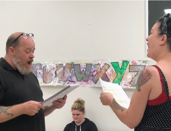 Photo Flash: Rehearsals Underway For Cowardly Scarecrow's CABARET Opening In October Image
