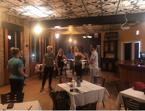 Photo Flash: Rehearsals Underway For Cowardly Scarecrow's CABARET Opening In October Image
